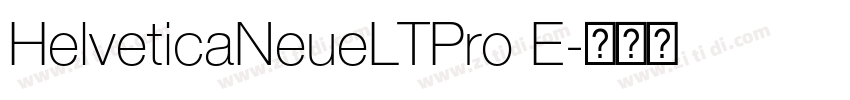 HelveticaNeueLTPro E字体转换